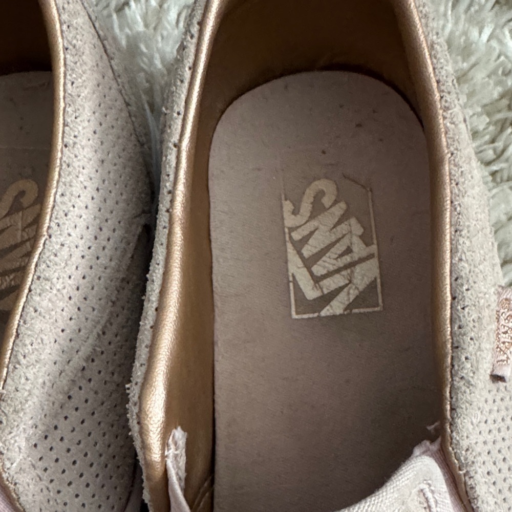 Vans Light Pink Perforated Slip-Ons - Picture 4 of 8